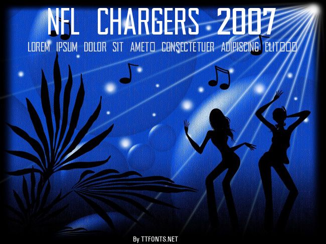 NFL Chargers 2007 example